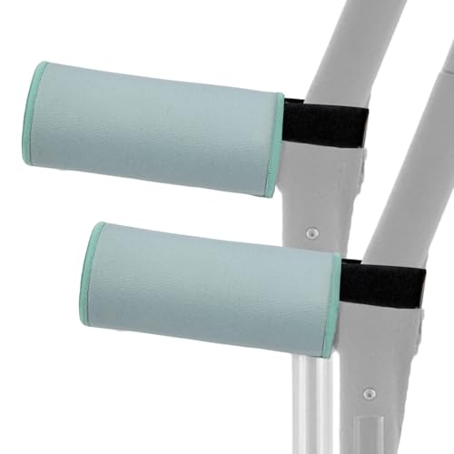 2Pcs Forearm Crutch Pads, Comfortable Crutches Padding, Breathable Crutch Covers for Hand Grips, Crutches Accessories Padding for Crutches Forearm with Elderly Disabled Stroke Patients(Cyan)