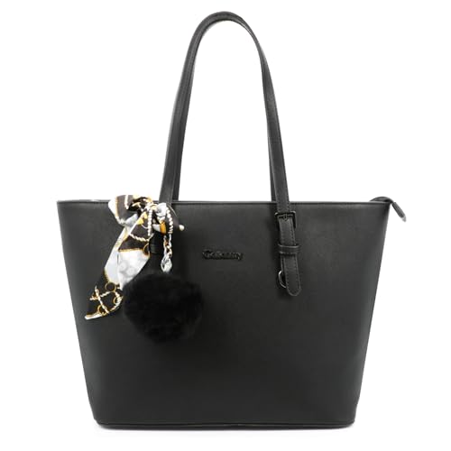Gallantry - Sac à Main Femme Pompon Fourrure En Soie Imprimé - Sa...