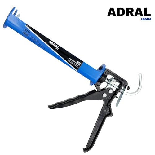 Image of Ultimate Heavy Duty 9-Inch Caulking Gun | 750g | 16:1 Thrust Ratio | Extra Heavy Aluminium Handle | Steel Trigger | MIG Welded Steel Barrel | Dual Hardened Plunger Brackets | U-Type Rod