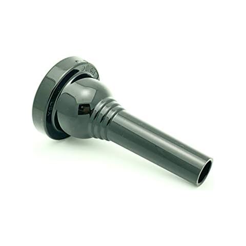 KELLY-51D - Large-shank Trombone/Euphonium Lexan-Mouthpiece - Jet-Black Cover