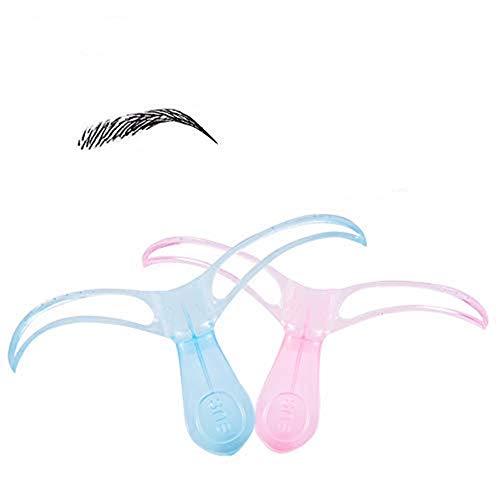 Horuhue Reusable Eyebrow Stencils Grooming Drawing Guide Eye Brow Templates for Eyebrows Enhancer Styling Tools Random Colors
