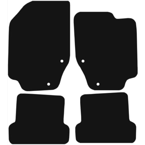 The Car Mat for PEUGEOT 307 CC 2001-2007 Front & Rear, All-Weather Premium Quality Car Mats, Lightweight, Anti-Slip, Custom Fit 4-Pieces Set (Black Trim, Standard Carpet)