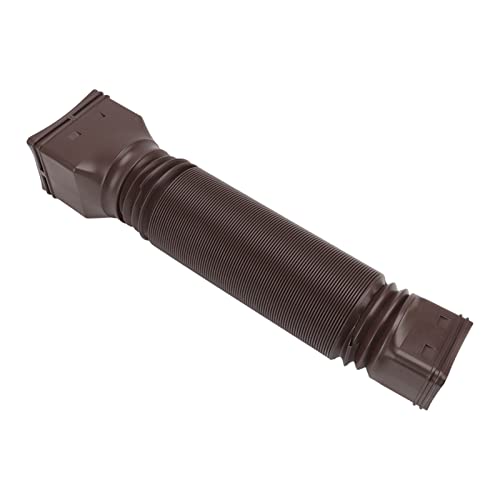 Wifehelper Extensiones de Bajantes para Canalones de Lluvia, Canalones Accesorios para Canalones Extensor de Bajante Retráctil Extensor de Bajante de Drenaje Flexible (Marrón)