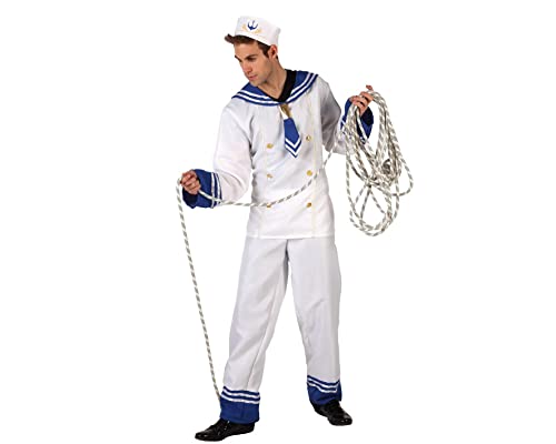 Atosa - 6001 - Costume - Déguisement Homme Marin Blanc - Taille 3
