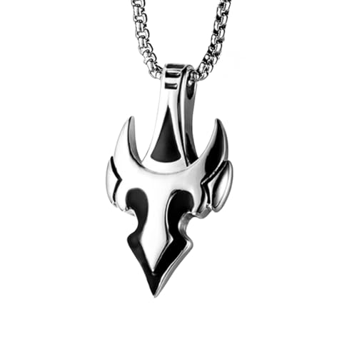 Collier dent de loup homme acier inoxydable fini les bijoux qui noircissent
