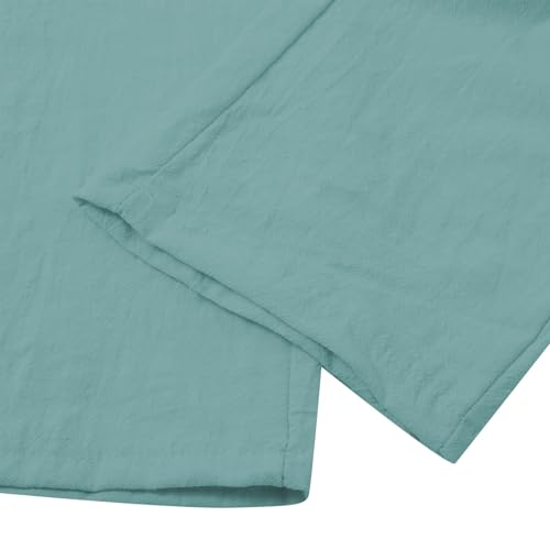 Mens Cotton Linen Hoodies Lightweight Button Up Long Sleeve Shirts with Hood Stylish Thin UPF 50+ Sun Protection Shirt4