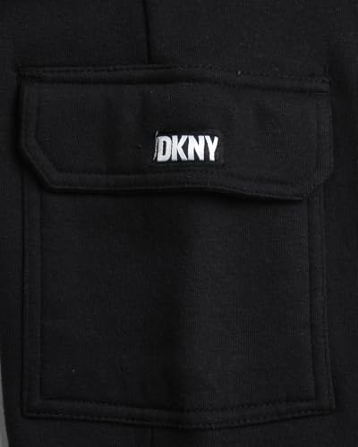 DKNY Boys' Cargo Jogger Pants - Soft Fleece Athletic Sweatpants - Breathable Casual Cargo Joggers for Boys (Sizes: 8-18)3