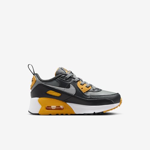 Nike Air Max 90 EasyOn Little Kids' Shoes (HF6357-004, Smoke Grey/Anthracite/White/Light Smoke Grey) Size 23