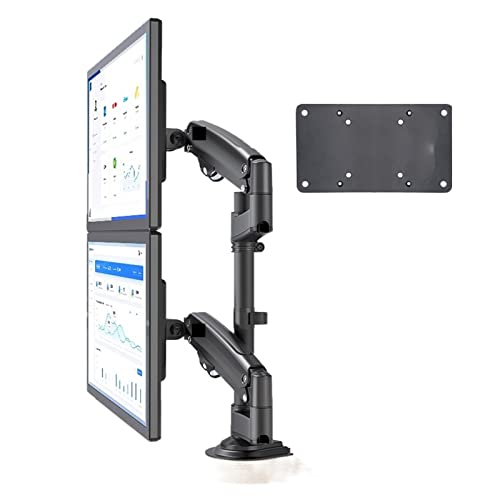 Soporte Escritorio Monitor Doble JEQGDLUI H180 Soporte de TV LCD VESA 200x100 Movimiento Completo