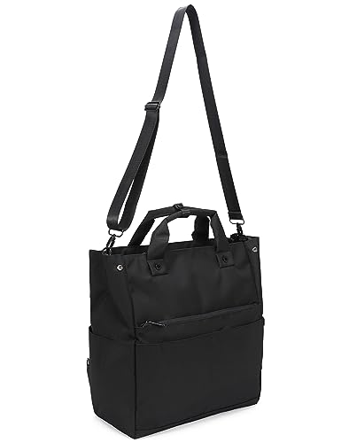 Kah&Kee Backpack Purse for Women Convertible -14 inch Laptop Tote Shoulder Bag. Ideal for Work, College, Travel & Nurses (Black)3