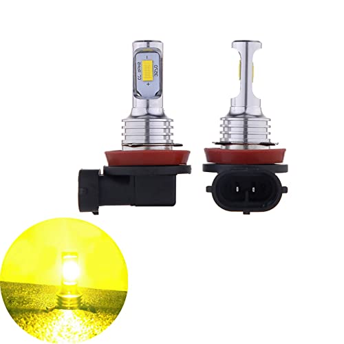 Ampoule de conversion H11 LED 4000LM jaune pour éclairage antibrouillard