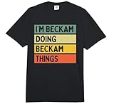 I'm Beckam Doing Beckam Things - Cita Personalizada Divertida Comfort Colors Adult Heavyweight T-Shirt