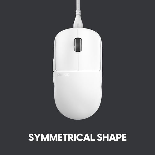 Image of Pulsar Gaming Gears X2 Wired Gaming Mouse, Ultra Lightweight, Optical Switch, 26000 DPI, Motion Sync, PAW3395 Sensor (Medium, Wired, White)