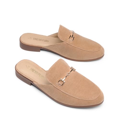 Image of DREAM PAIRS Mules for Women Flats Slip on Comfortable | Pointed Toe Slip on Slides Buckle Lightweight Loafers Shoes for Office Work Business and Casual Wear