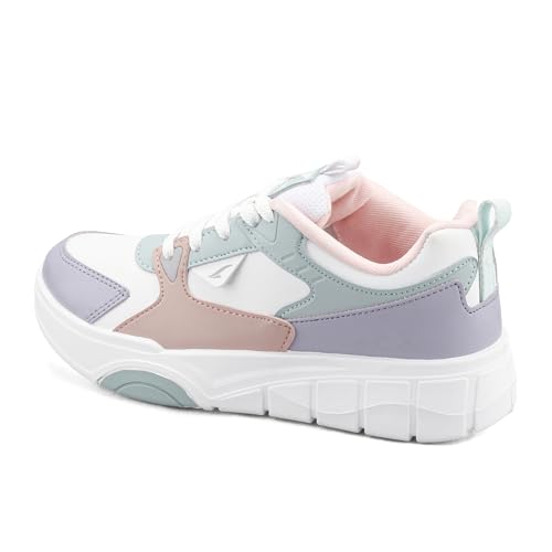 Image of ASIAN Nova-01 Sneakers for Women & Girls | Colorblocked Sneakers with Chunky Sole, Stylish Design Shoes