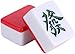 MOCKS Ensembles de Mahjong, Jeux de société de Divertissement de réunion de Famille Chinoise, 144 tuiles de Mahjong avec Sac de Rangement dés Poker/Nappe
