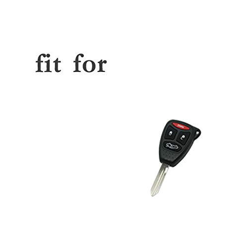 BROVACS Silicone Cover Protector Case Holder Skin Jacket Compatible with DODGE JEEP CHRYSLER MITSUBISHI 4 Button Remote Key Fob CV9752 Light Blue - Image 3