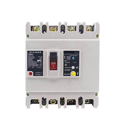 Disjoncteur triphasé CDM1L 4P 400A avec protection contre les fuites