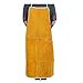 Welding Apron Fartuch Spawalniczy W Skórze, Odporny Na Ciepło Fartuch Pracy Płomień, Dla Drewna/Blacksmith/Ogrodnik/Mechanik/Grill (Color : Yellow, Size : 60X90cm/23.6X35.4in)