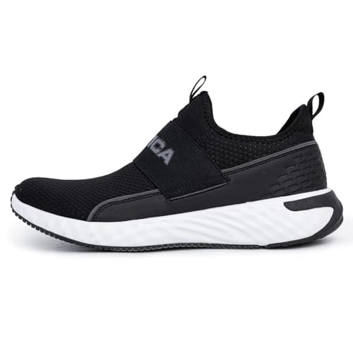 Image of Nautica Men's Slip-On Sneakers - Casual Fashion Shoes for Walking, in Medium & Wide Widths