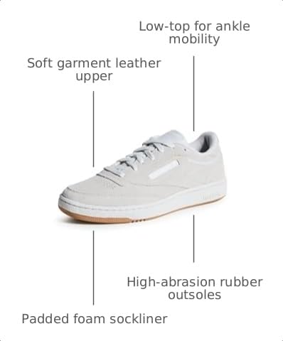 Image of Reebok Club C 85 Tennis Shoes for Women - White Womens Sneakers