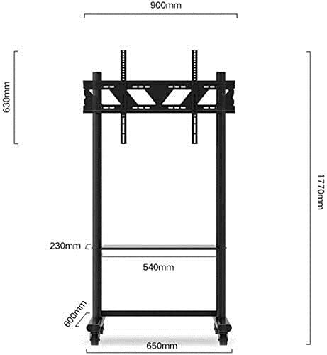 Soporte para TV móvil de piso para TVs de 55 a 80 pulgadas miniatura 2