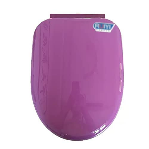 Siège de toilette brillant avec charnières réglables faciles à installer