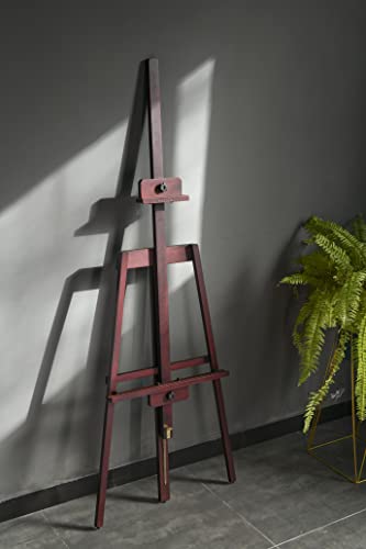Meeden Art Easel, Painting Easel, Easel Stand For Painting, A-Frame Design Solid Beech Wooden Easel, Holds Canvas Up To 43", Walnut #TOP5