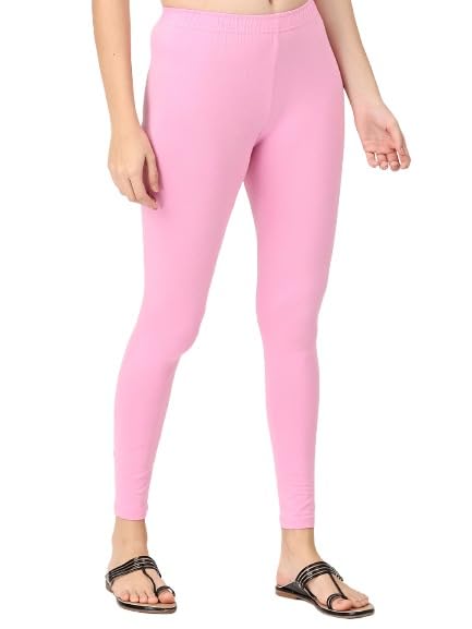 Image of Robinbosky Premium Stretchable Cotton Ankle Legging for Women | Suitable for Formal wear & Casual wear | High-End Elastic Makes The Leggings Squat Proof and Durable for Travel, Yoga, & Workout.