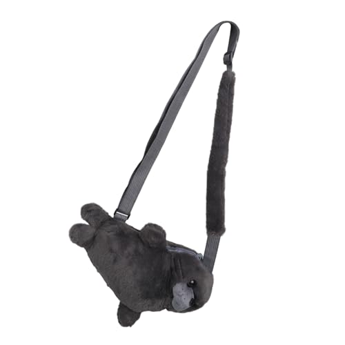 Joli sac à main en forme de sceau pour téléphone portable avec sangle réglable, gris
