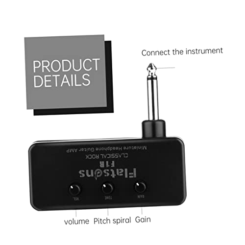 FAVOMOTO 1 Jeu Mini Amplificateur De Guitare Électrique Audio Portable Ampli Casque Basse Émetteur Ampli Casque Guitare Mini Ampli Guitare Poche Écouteur Orateur Aluminium Voyage - Les Beatles, Paul McCartney, John Lennon, RIngo Starr, George Harrison FAVOMOTO 1 Jeu Mini Amplificateur De Guitare Électrique Audio Portable Ampli Casque Basse Émetteur Ampli Casque Guitare Mini Ampli Guitare Poche Écouteur Orateur Aluminium Voyage – Image 3
