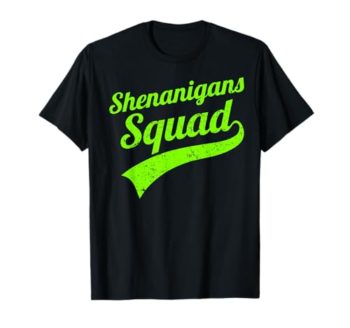 Shenanigans squad matching team for st patricks pattys day t-shirt