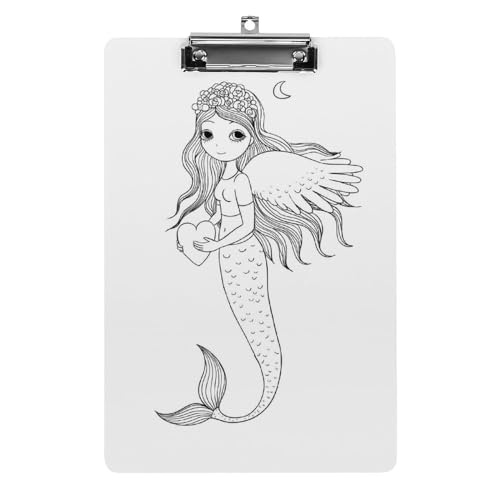 Planchette à pince A4 sirène pour le bureau et l'organisation de classe