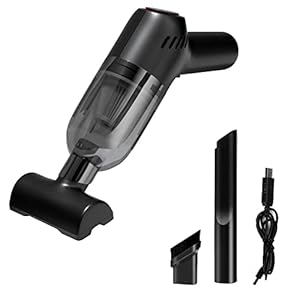 XUBX Handstofzuiger, 8000PA Auto Stofzuiger, 120W Stofzuiger Snoerloos, Autostofzuiger, Handheld Stofzuiger, Krachtige Zuigkracht, USB Oplaadbare, Nat/Droog Stofzuiger voor Thuis, Kantoor, Auto