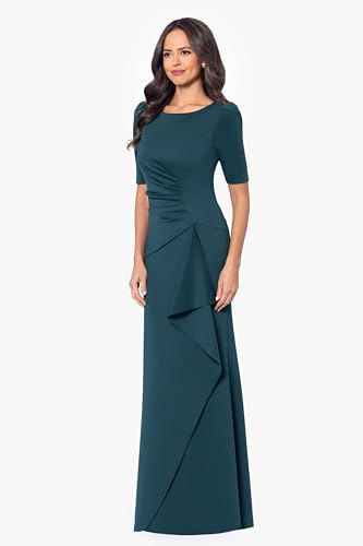 Xscape Women's Sleeveless Long Halter Neck Print Dress2