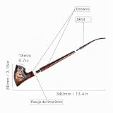 Dr. Watson - Fajka tytoniowa Churchwarden, Seria kolekcjonerska, Ręcznie wykonana z drewna gruszy, Styl Hobbit z Władcy Pierścieni Tolkiena (Gandalf)