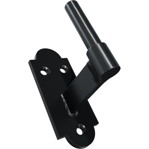 Image of SteelTek Flat Hinge with 0 inch Offset Shutter Kit, for Heights 60 inch-80 inch (Includes 8 Flat Hinges, 8 Pintels on Plate, 1 Pair S-Holdbacks w /Lag Bolt Shutter Support)