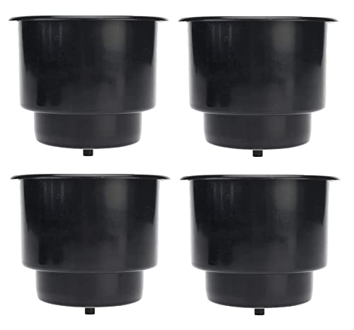 Portavasos negro plástico para carro y barco x4