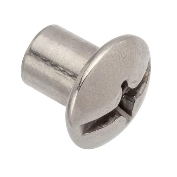 Barrel Bolt, 1/4"-20, 3/8 in BRL Lg, 5/16 in BRL Dia, 316 Stainless Steel Plain, 5 PK