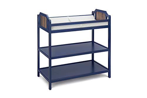 Image of Suite Bebe Brees Changing Table in Midnight Blue and Vintage Walnut