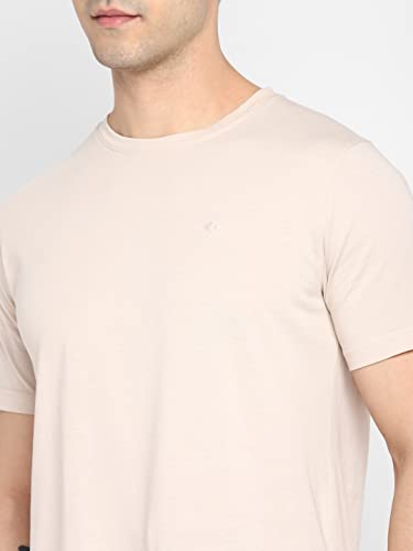 Image of Allen Cooper Men's Super Combed Cotton Rich Solid Round Neck Half Sleeve T-Shirt
