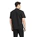 TopTie Unisex Black Short Sleeve Chef Coat Jacket with Gray Collar