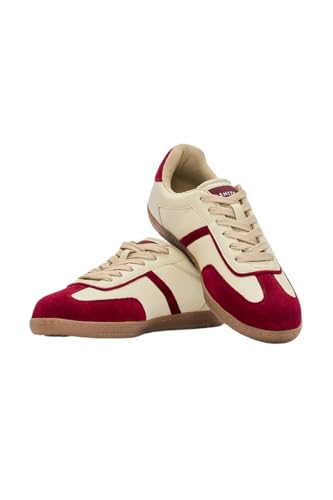 Image of SNITCH Men's Sneakers | PU+Suede Upper & Durable TPR Outsole | Lace-Up Closure & Padded Collar | Versatile Low-Top Sneakers | Stylish Casual Footwear