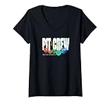 Photo Gallery donna dirt track racing pit crew maglietta con collo a v Photo Gallery donna dirt track racing pit crew maglietta con collo a v