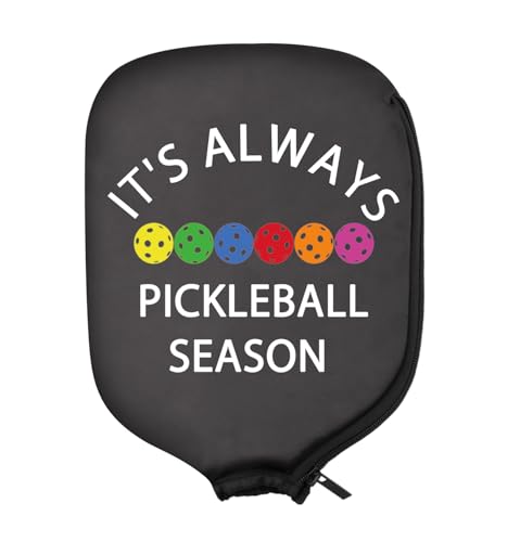 PWHAOO 2PC Pickleball Paddle Carrying Case Pickleball Paddle Covers Pickleball Paddle Pouch Gift Impeccable Gift For Pickleball Players (Pickleball Season Paddle)