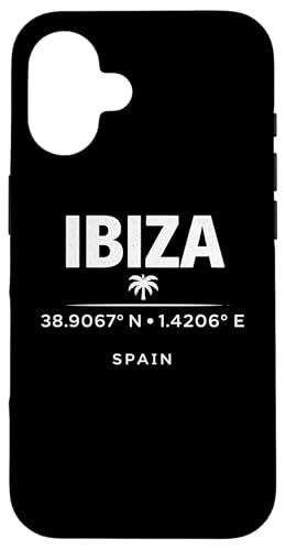 Ibiza Spain Coordinates Mediterranean Island Travel Design �X�}�z�P�[�X iPhone 16 �p