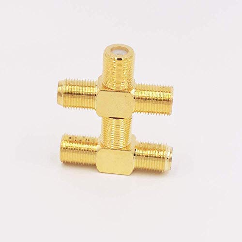 image for XINHONGYU 2pcs 3 Way F Type Coax Cable Splitter Combiner Female to 2 F