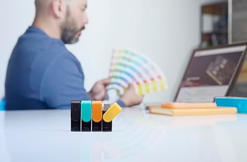 Kingston DataTraveler Exodia S USB Bellek - 256GB - USB 3.2 Gen 1 - USB Tip A - Siyah/Turuncu - Görsel 6