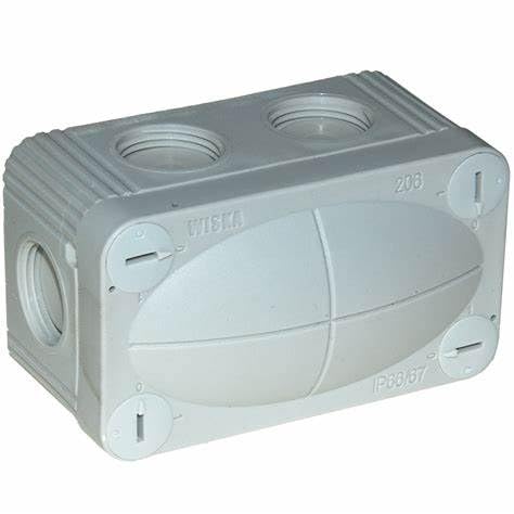 WISKA Box Combi 206 Grey Empty IP66 Weatherproof Outdoor External Junction Box - Image 2