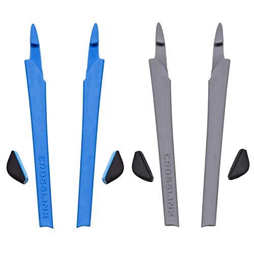 Kit pieds de rechange silicone pour lunettes Oakley Crosslink : confort bleu gris retrouvé